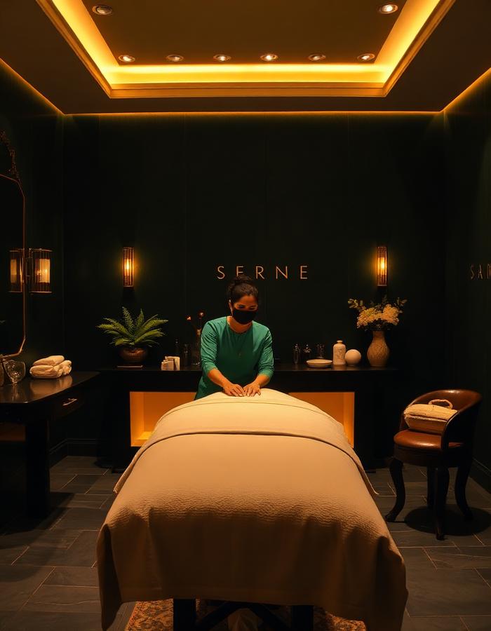 Spa treatment room